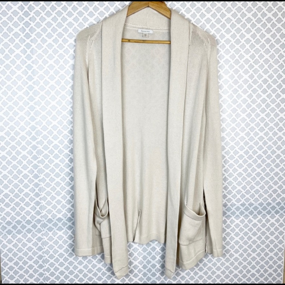 Garnet Hill Oatmeal Cardigan